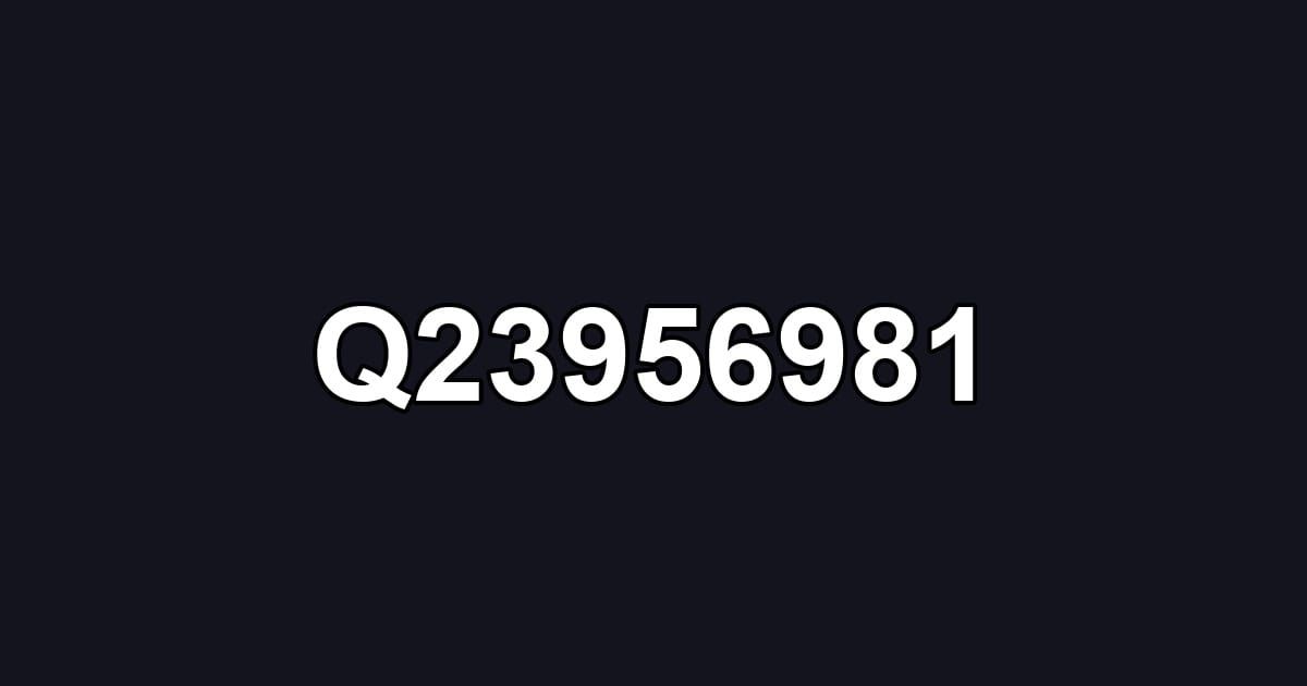 Q23956981