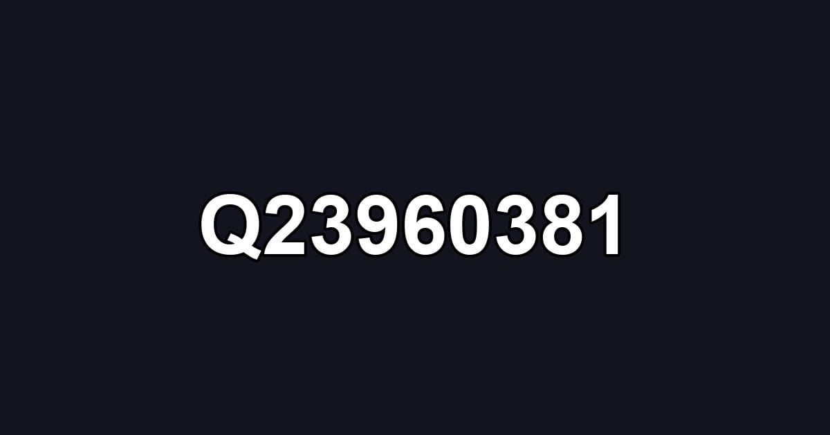 Q23960381