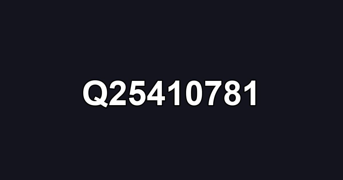 Q25410781