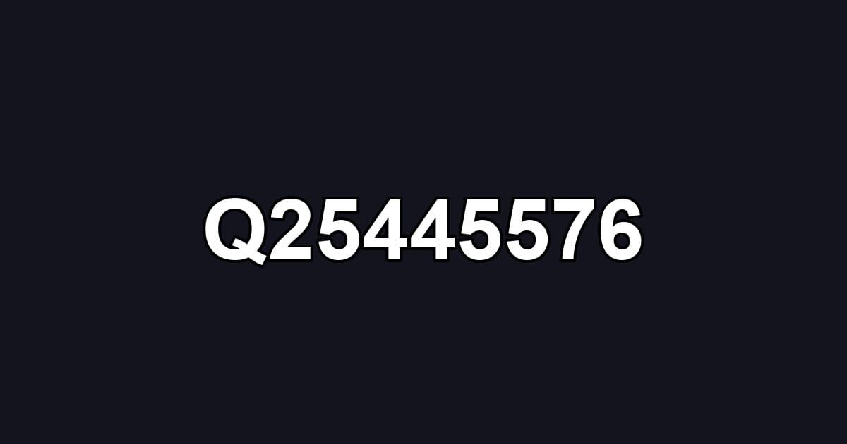 Q25445576