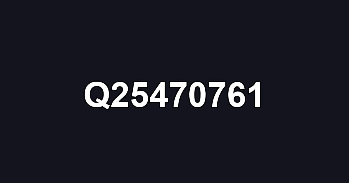Q25470761