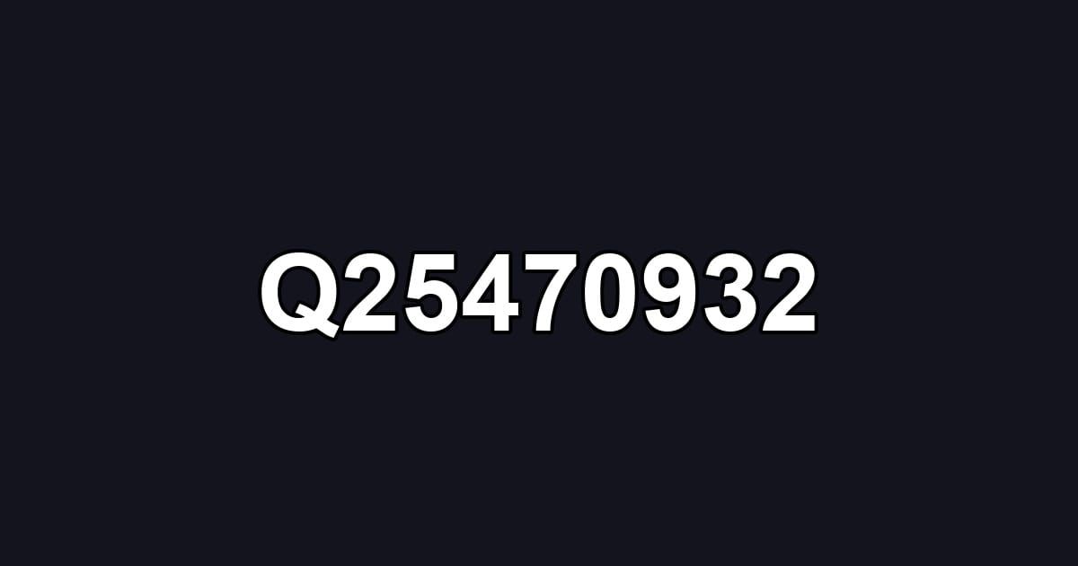Q25470932