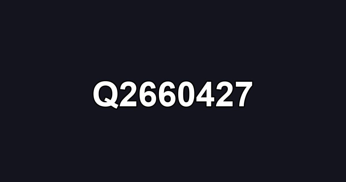 Q2660427