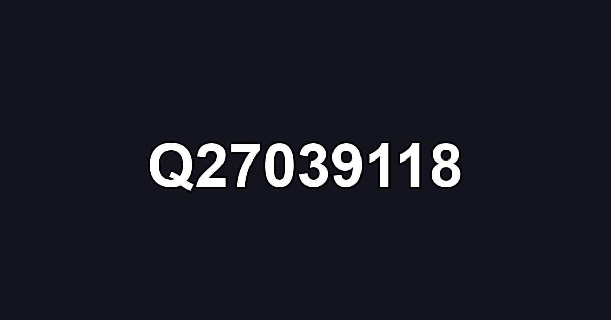 Q27039118