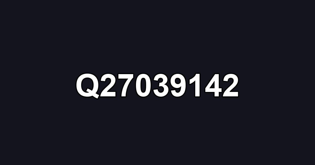 Q27039142