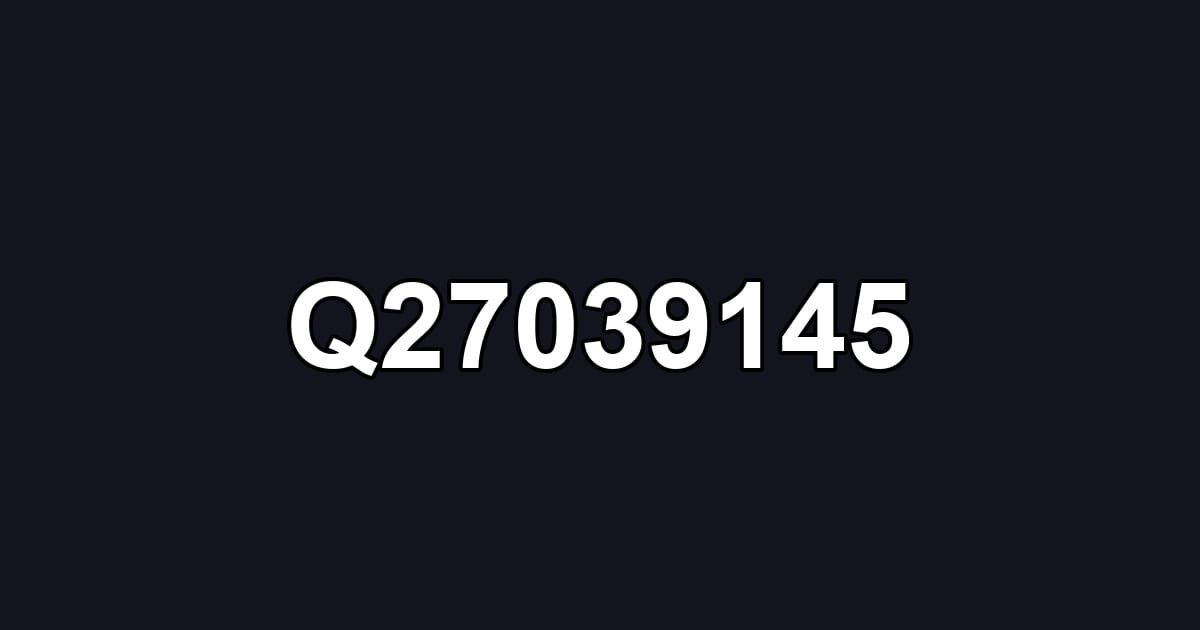 Q27039145