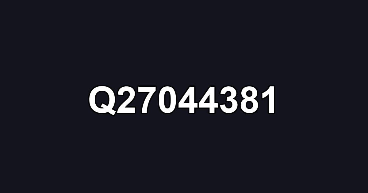 Q27044381