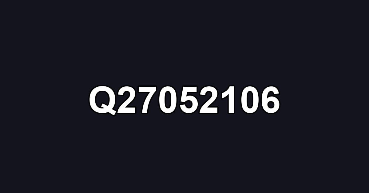 Q27052106