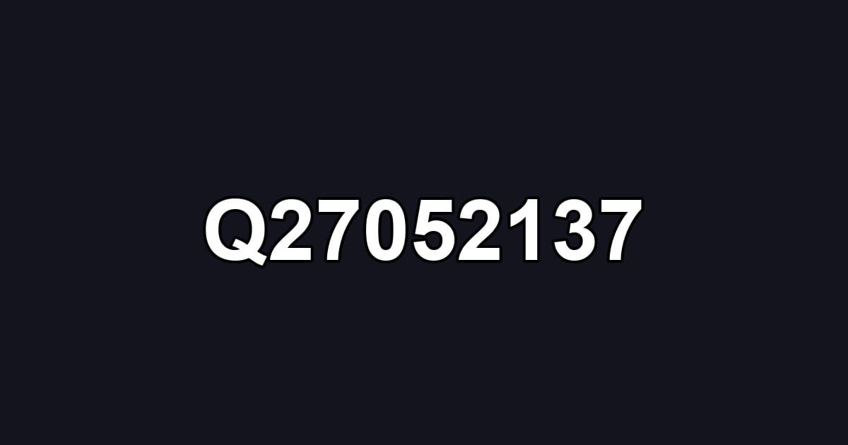 Q27052137
