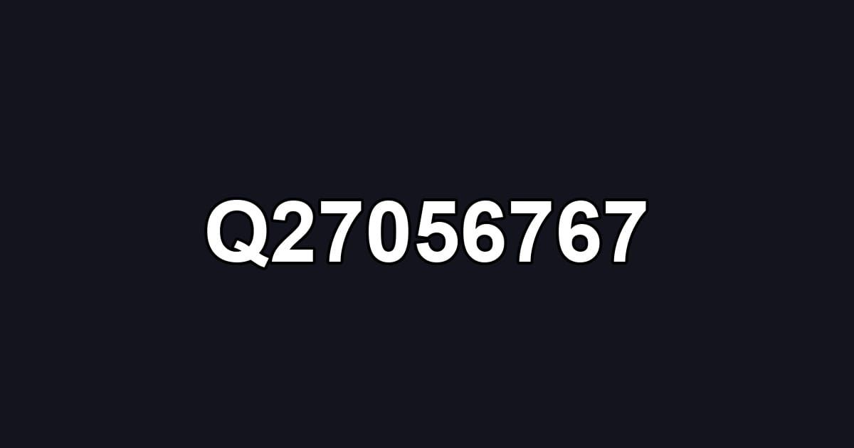 Q27056767