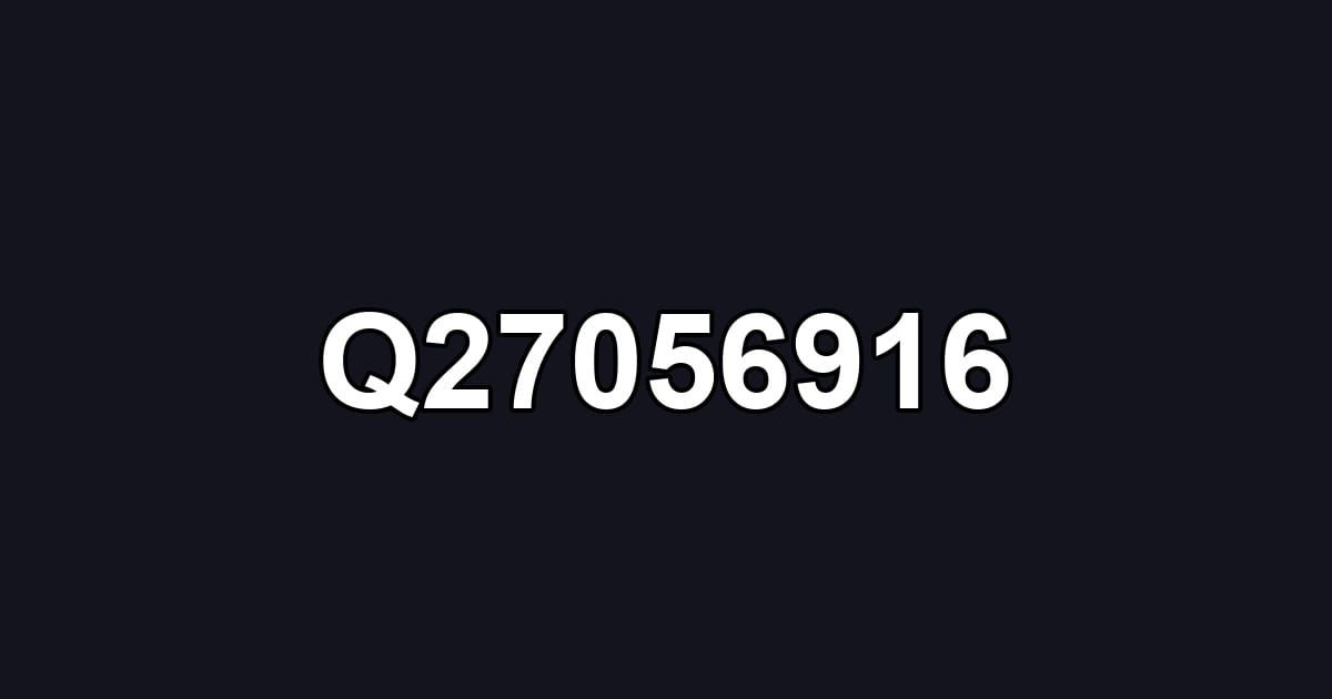 Q27056916