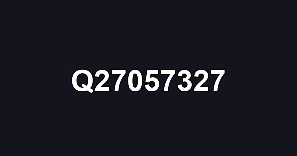 Q27057327