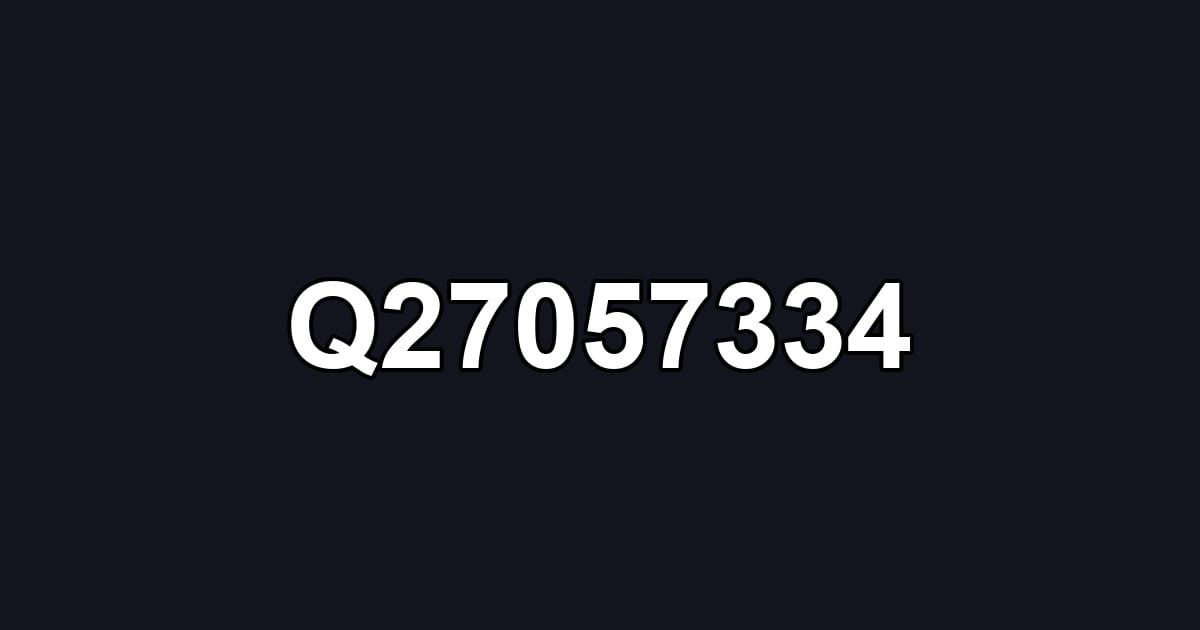Q27057334