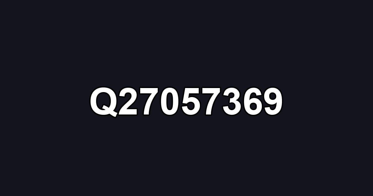 Q27057369