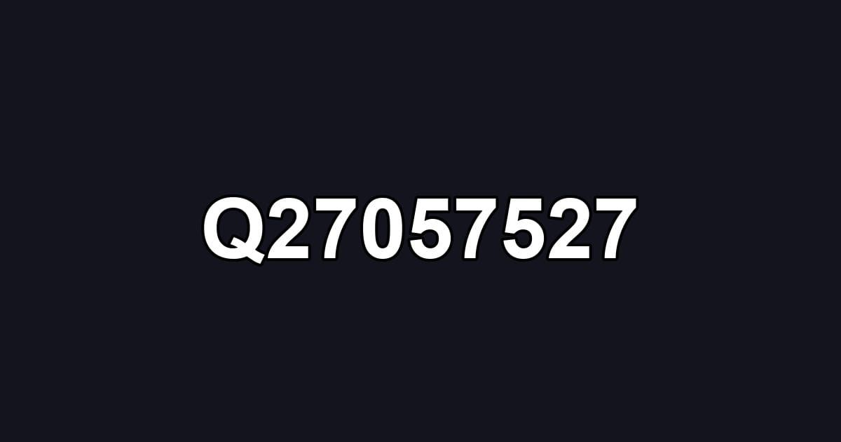 Q27057527