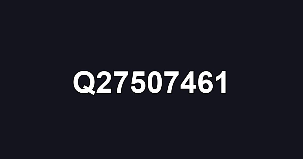 Q27507461