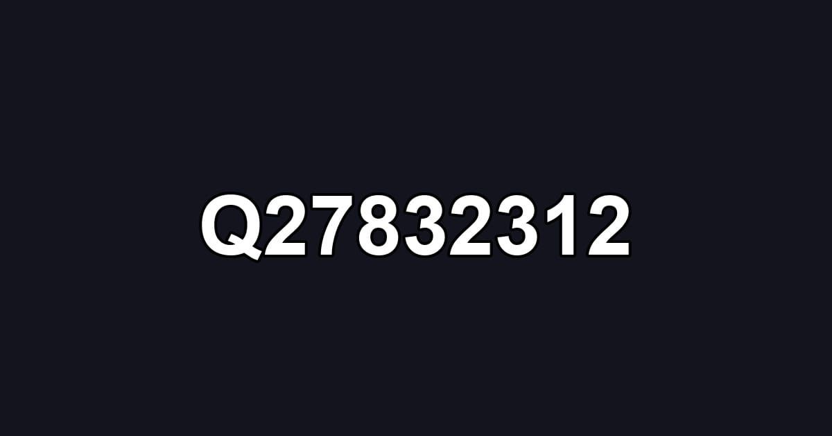 Q27832312