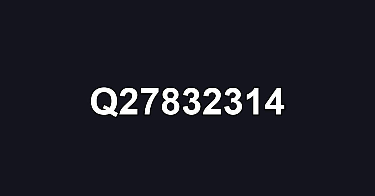 Q27832314
