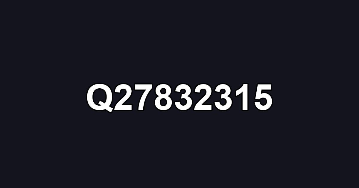 Q27832315