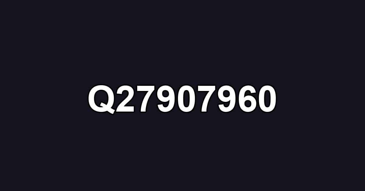 Q27907960