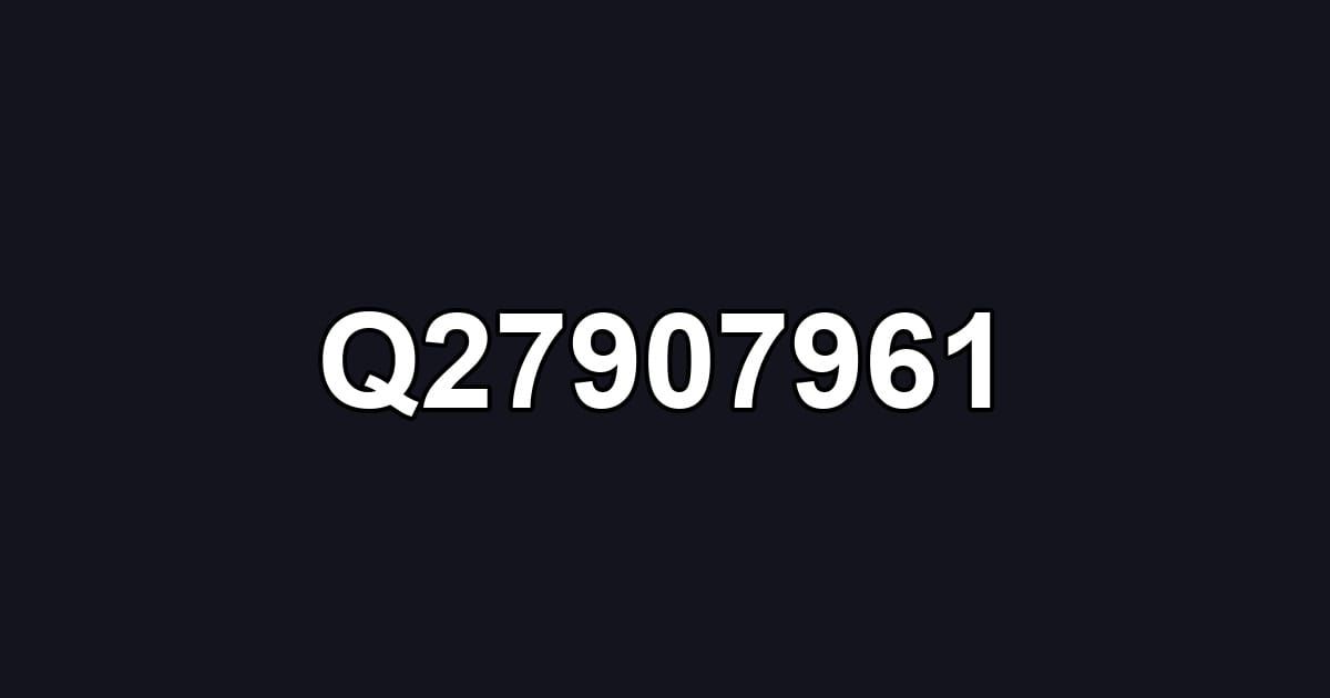 Q27907961