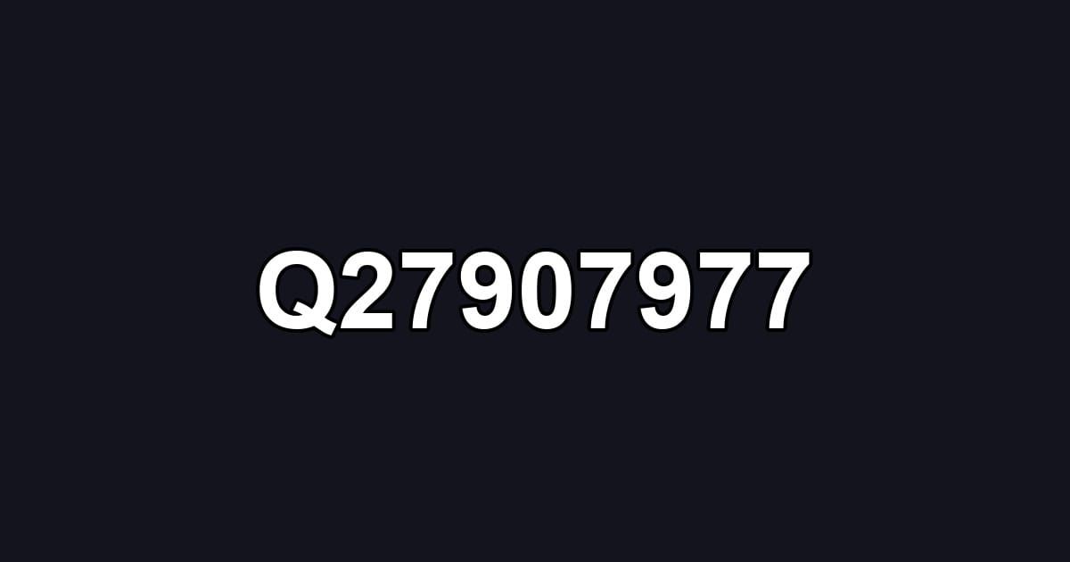 Q27907977