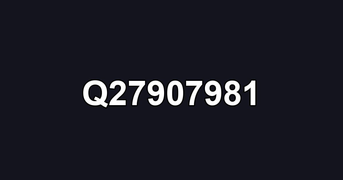 Q27907981