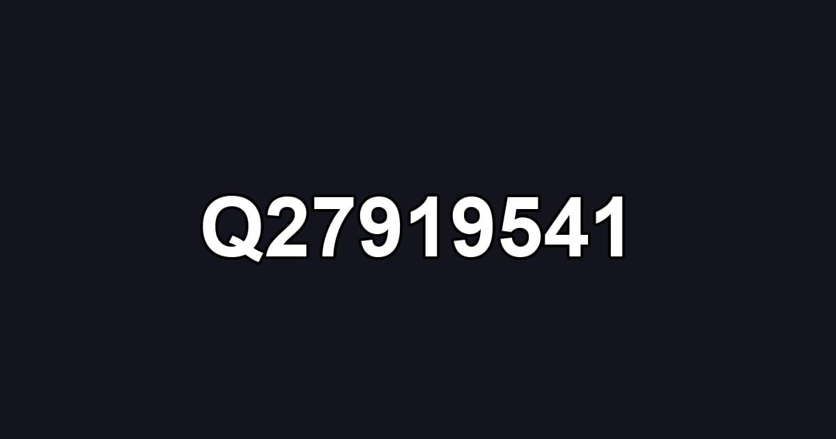 Q27919541