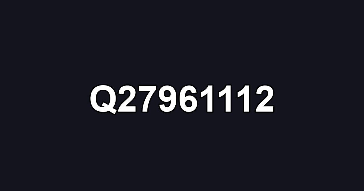 Q27961112