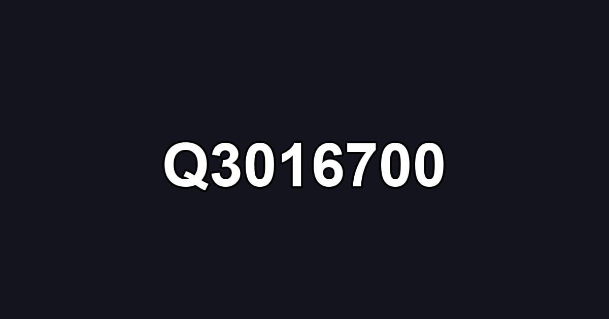 Q3016700