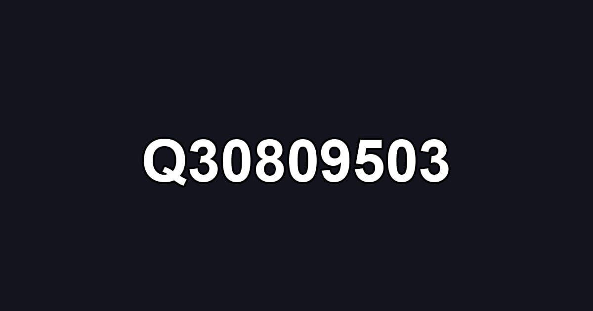 Q30809503