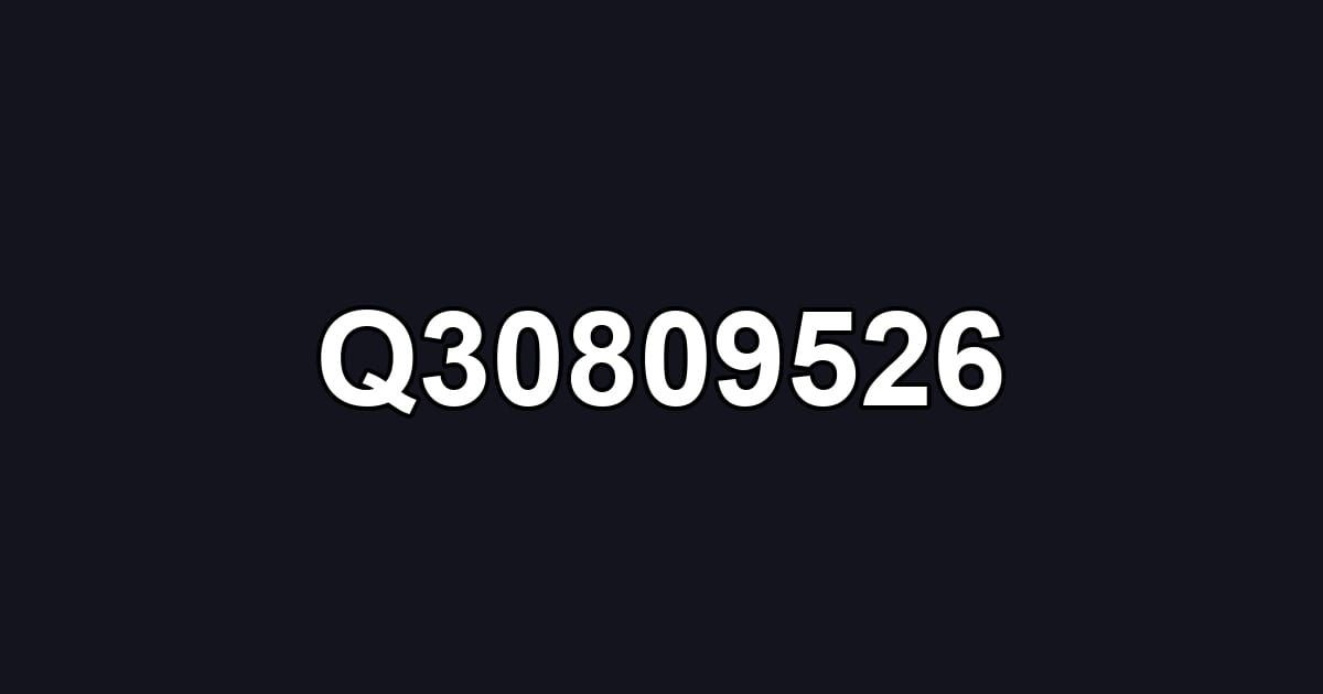 Q30809526