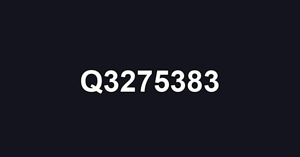 Q3275383