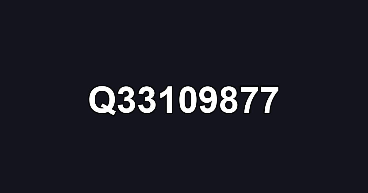 Q33109877
