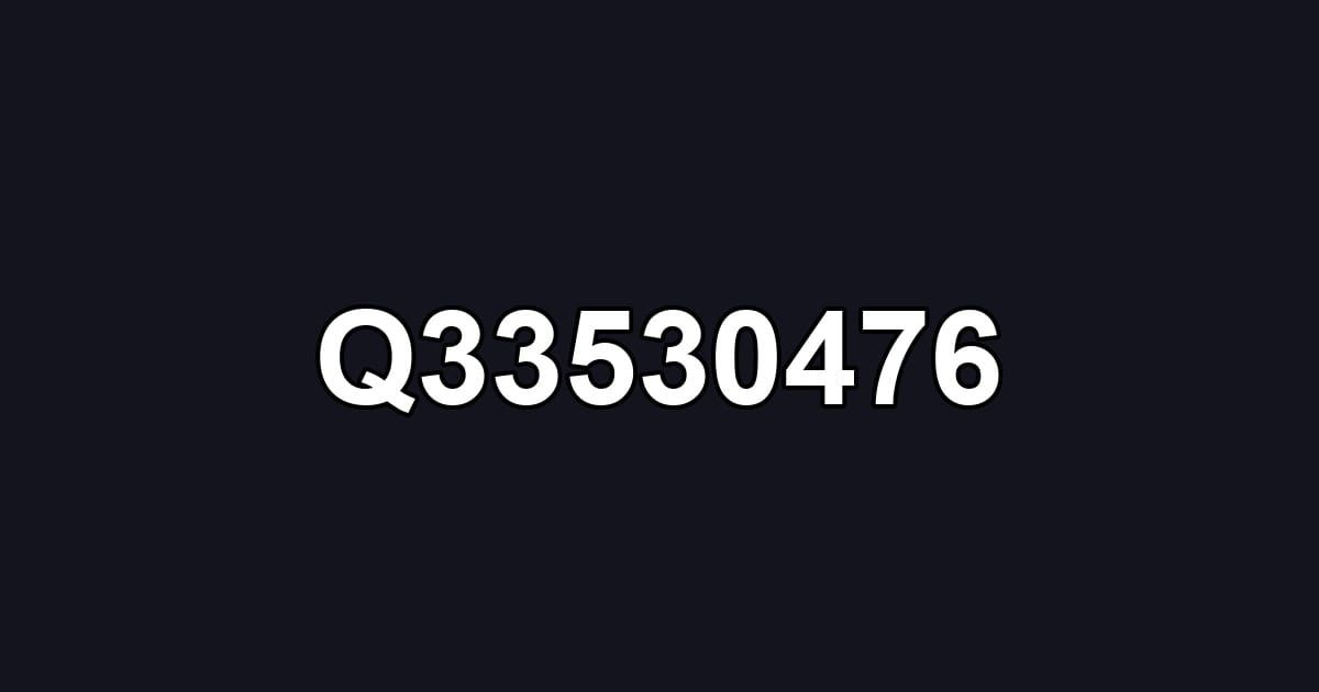 Q33530476