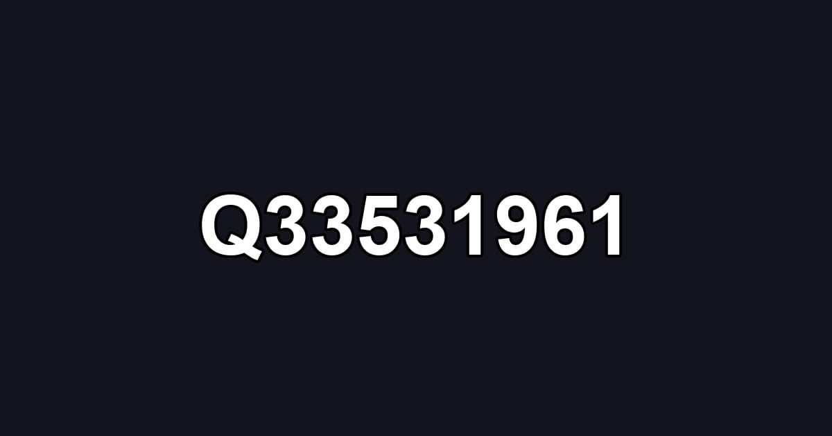 Q33531961