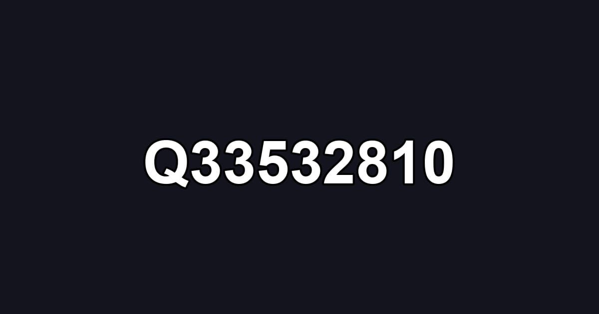 Q33532810