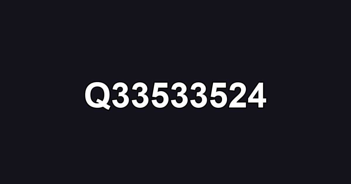 Q33533524