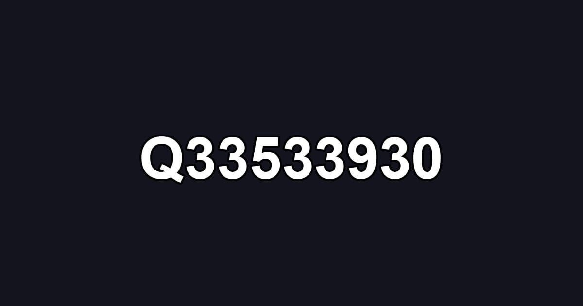 Q33533930