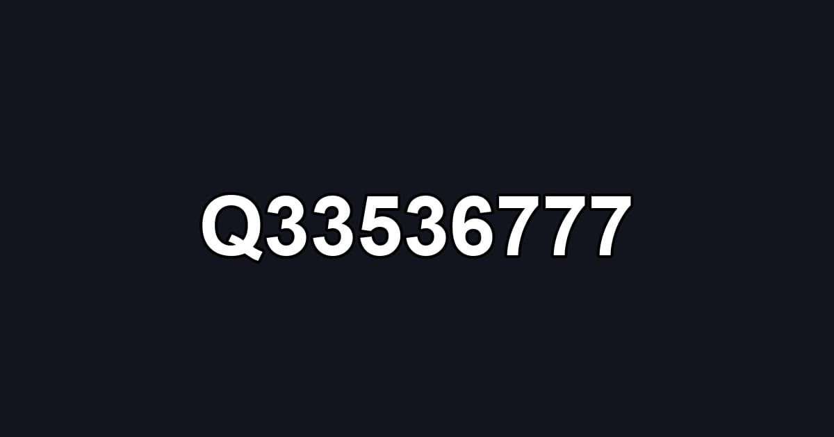 Q33536777