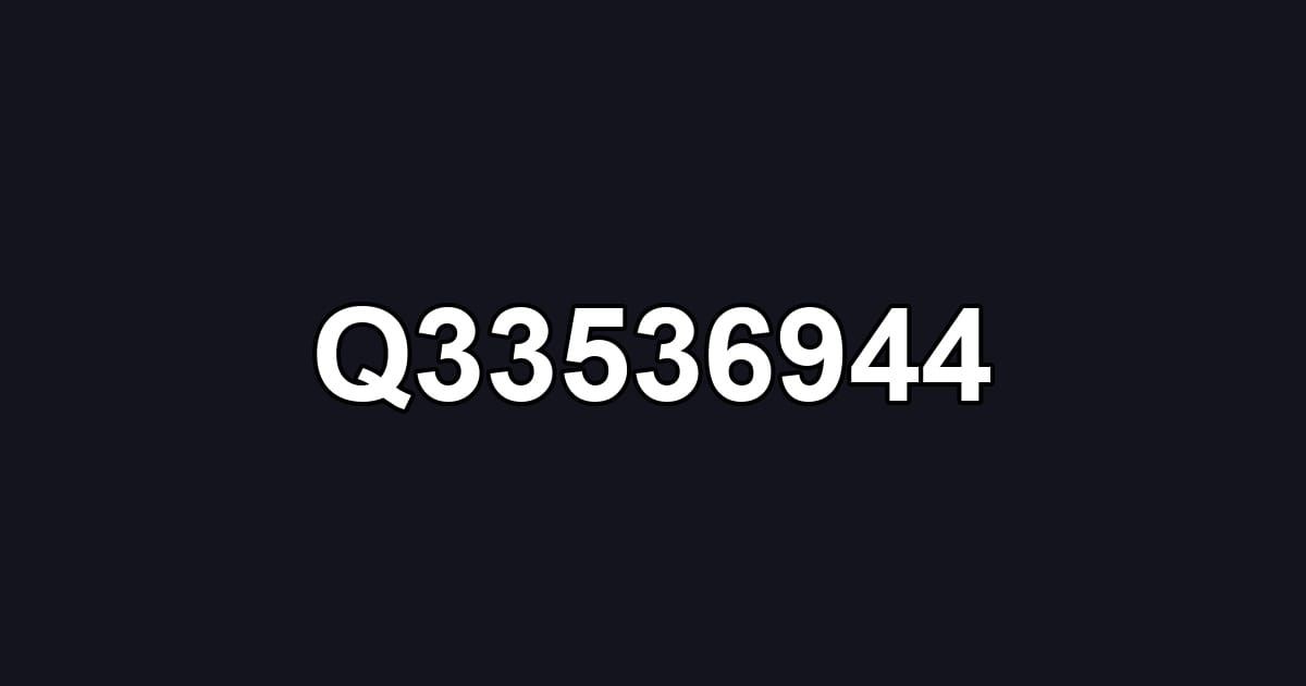 Q33536944