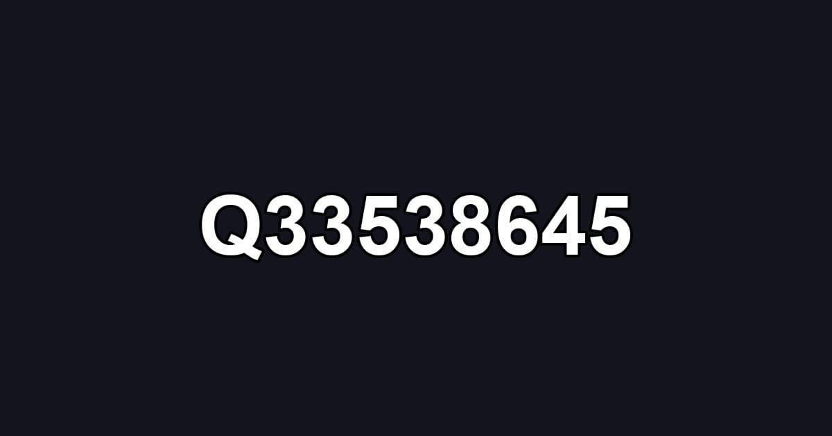 Q33538645