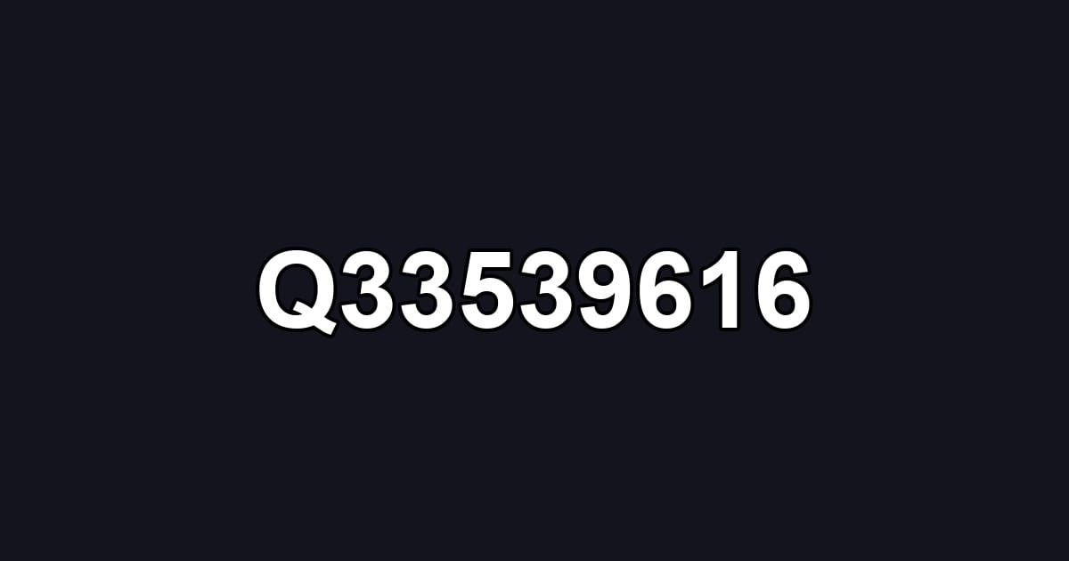 Q33539616