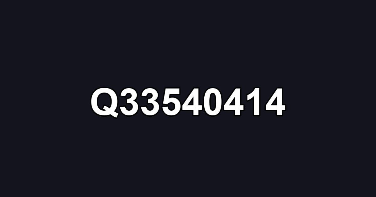 Q33540414