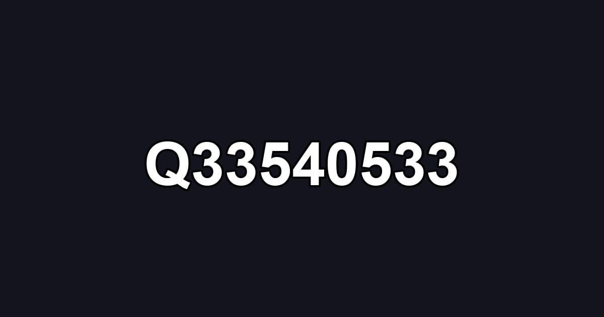 Q33540533