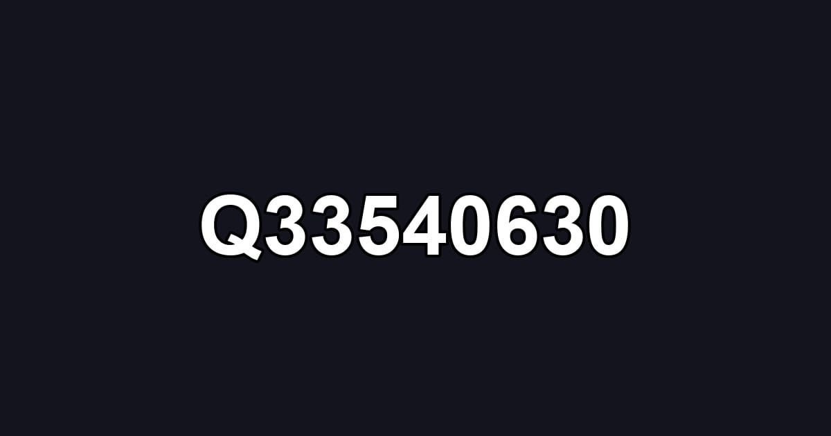 Q33540630