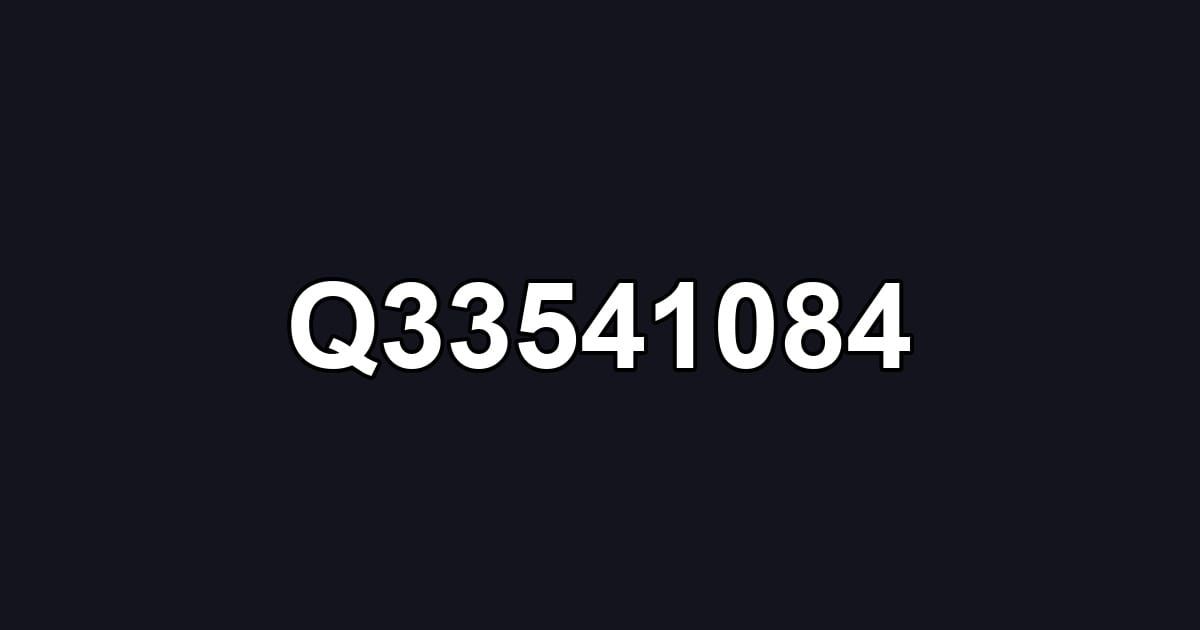 Q33541084