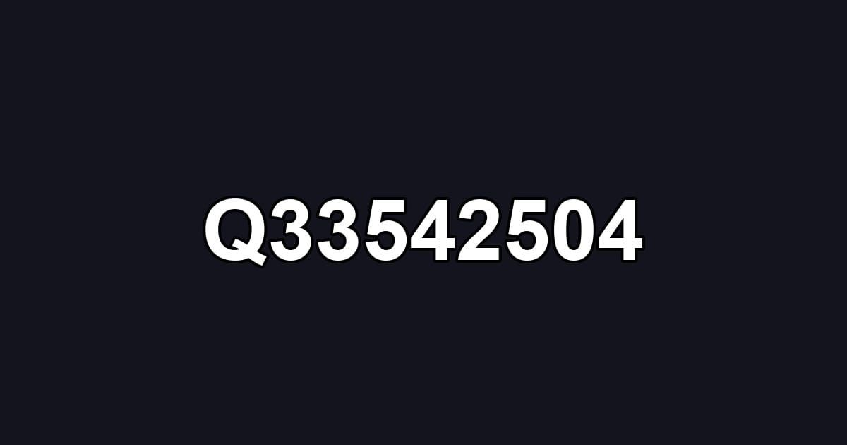 Q33542504