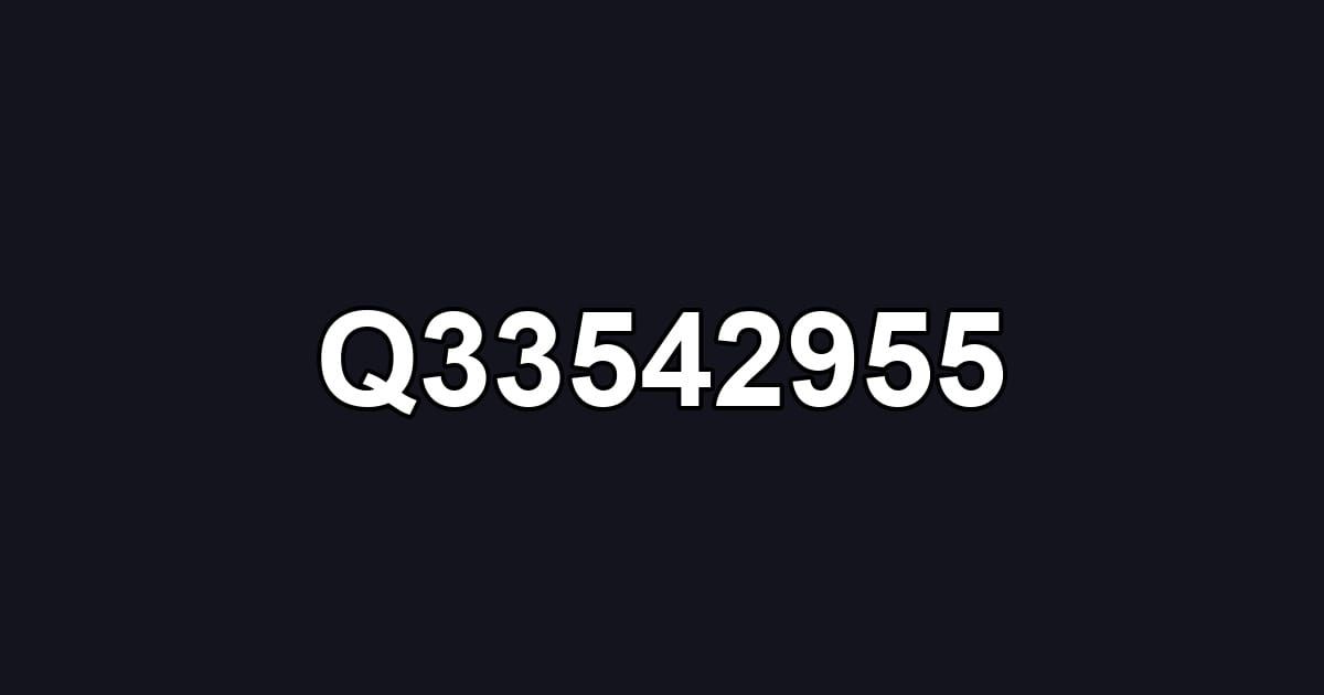 Q33542955