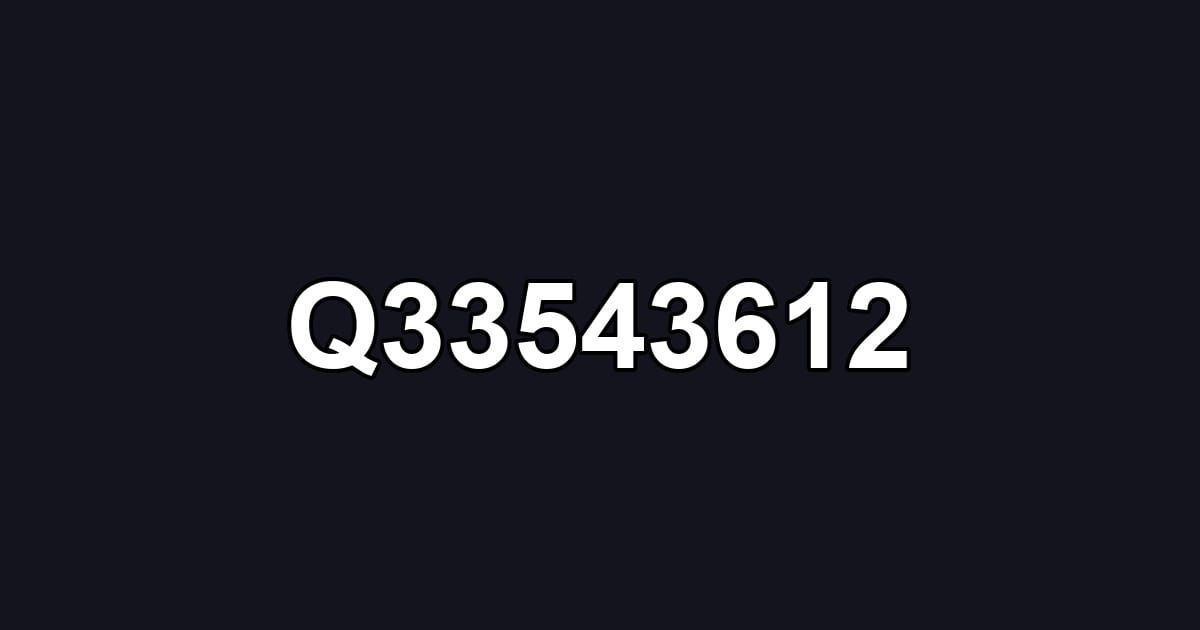 Q33543612